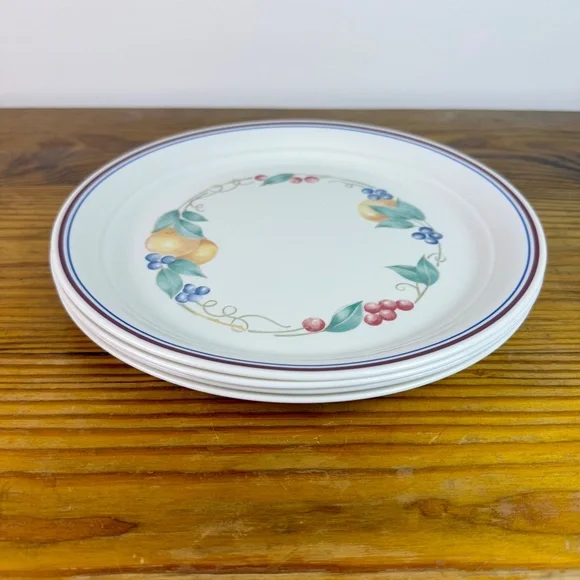 Corelle by Corning Dinner Plates – Country Cottage Fruit – Set of 4 - Picture 6 of 16